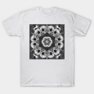Magical black and white mandala 002 T-Shirt
